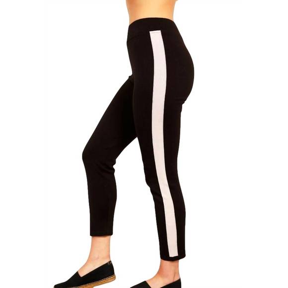 NEW ANGEL APPAREL track pant in black/white - Picture 1 of 1